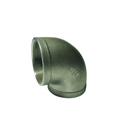 Codo 90° inoxidable 316 150 lb NPT