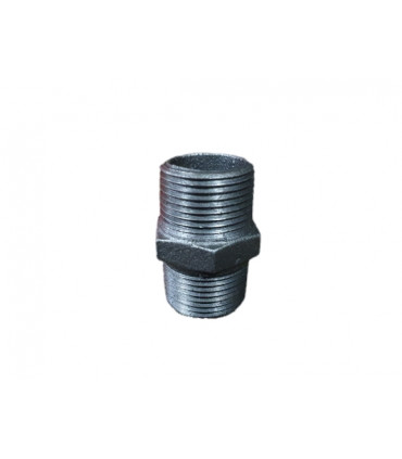 Niple Fierro Negro Tuerca Central NPT 150 LB