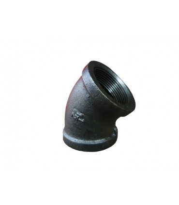 Codo 45º Fierro Negro NPT 150 LB